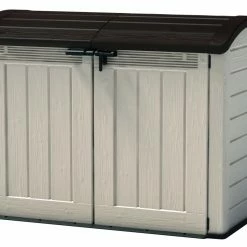 Angebote Garten Store 18 Brandneu 🎁 Aufbewahrungsschrank STORE IT OUT Ultra - beige-braun - 134 cm hoch 🛒