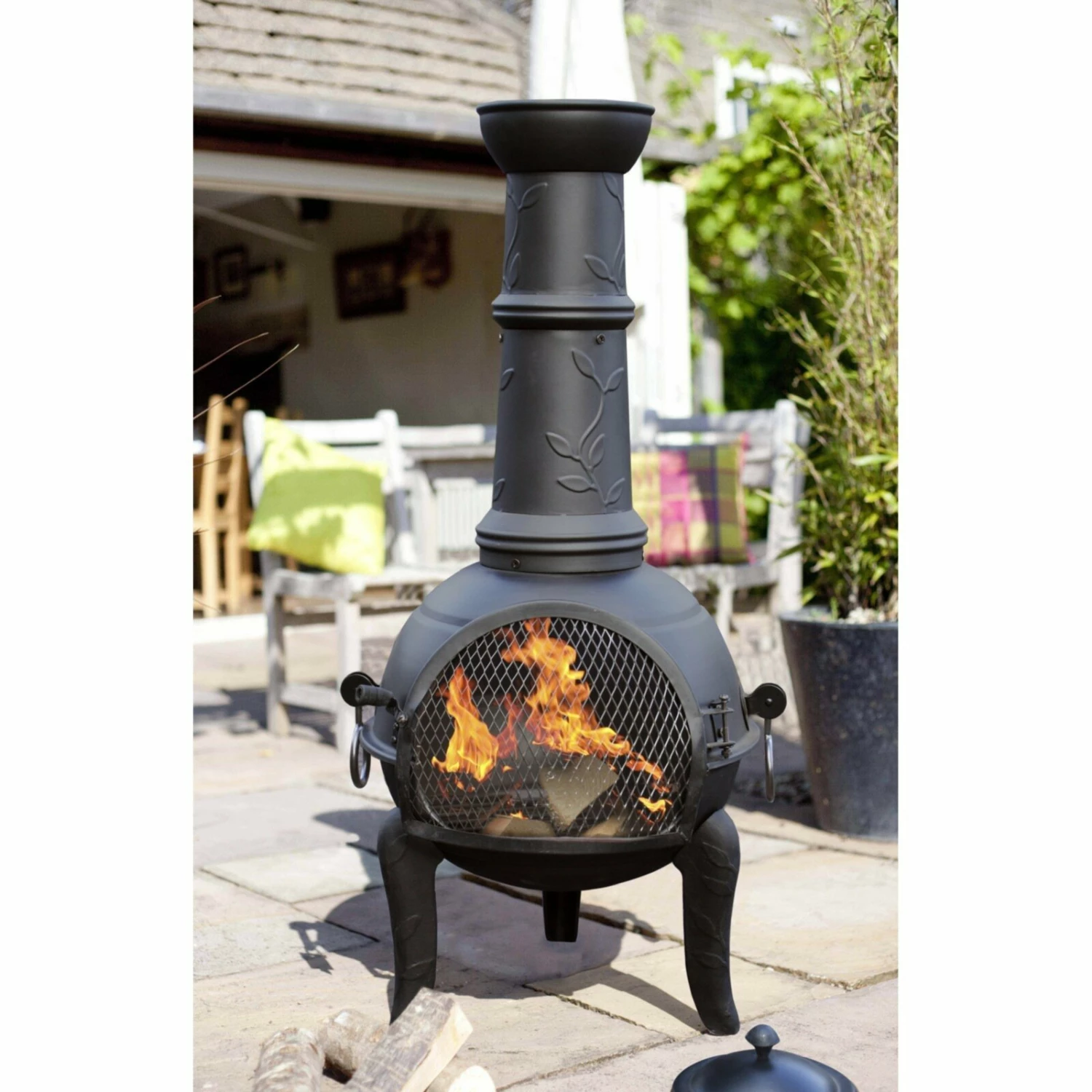 Am billigsten 🤩 Terrassenofen LEAF - schwarz - 107 cm hoch 🎁 4 Am billigsten 🤩 Terrassenofen LEAF - schwarz - 107 cm hoch 🎁 – Bild 2