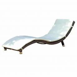 Schlussverkauf 😍 Sonnenliege CARACAS - coffee - creme - mit Auflage ⌛