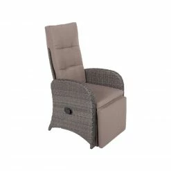 Budget ✨ 2er-Set Relaxsessel SALERNO - grau - mit Auflagen 👏