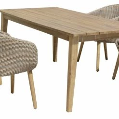 Großhandel 🌟 5-teilige Tischgruppe VISALIA - muskatnußbraun - mit Sitzkissen 😍