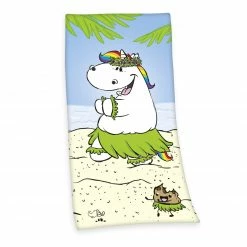 Coupon ✨ Velours-Badetuch PUMMELEINHORN - 75x150 cm 🎉