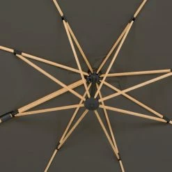 Beste Bewertungen von ❤️ Ampelschirm RHODOS TWIST WOODY - anthrazit - 300x300 cm 🎁 -Angebote Garten Store 9003595900 04 1600Wx1600H