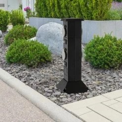 Am billigsten 💯 4-fach Verteilersteckdose - schwarz - Kunststoff 💯 -Angebote Garten Store 9004018500 03 1600Wx1600H