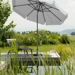 Billig 🌟 Sonnenschirm ORLANDO - silbergrau - Ø 270 cm 🔥 9 Billig 🌟 Sonnenschirm ORLANDO - silbergrau - Ø 270 cm 🔥 -Angebote Garten Store 9004050500 04 1600Wx1600H