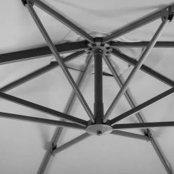 Neu 🤩 Ampelschirm RHODOS TWIST - silbergrau - 300x300 cm 🎁 8 Neu 🤩 Ampelschirm RHODOS TWIST - silbergrau - 300x300 cm 🎁 -Angebote Garten Store 9004054700 03 1600Wx1600H