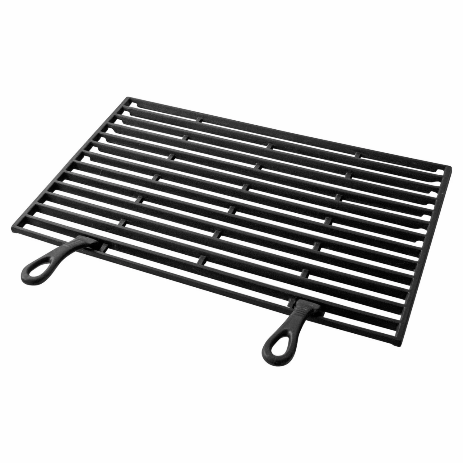 Schlussverkauf 🔥 Guss-Grillrost - schwarz - 2 Griffe - 54x34 cm 🎁 3 Schlussverkauf 🔥 Guss-Grillrost - schwarz - 2 Griffe - 54x34 cm 🎁