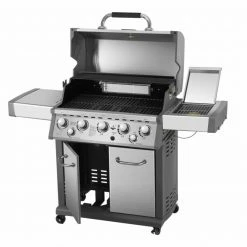 Bester Verkauf 🧨 Gasgrill BELLEVUE - schwarz-silber - mit 5 + 2 Brenner 🛒 -Angebote Garten Store 9004109300 03 1600Wx1600H