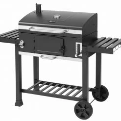 Neu 🎉 Holzkohlegrill ONTARIO XXL - schwarz - mit Ablagemöglichkeiten 🎉