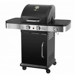 Neu 🔥 Gasgrill BROCKTIN - schwarz - mit 2 Brenner + 1 Seitenbrenner 🥰