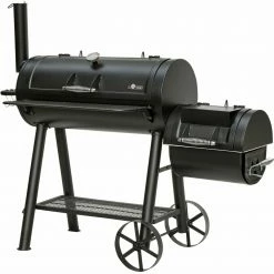 Rabatt 🛒 Smoker BUFFALO - schwarz - mit 2 Garkammern 😍