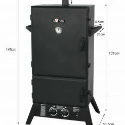 Bestpreis 🧨 Gasgrill Smoker PORTLAND XXL - schwarz - 6 Grillroste 🔥 -Angebote Garten Store 9004112300 02 1600Wx1600H