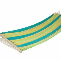 Schlussverkauf 🧨 Hängematte OLYMPIA - grün-gelb-blau - 100x200cm 👏