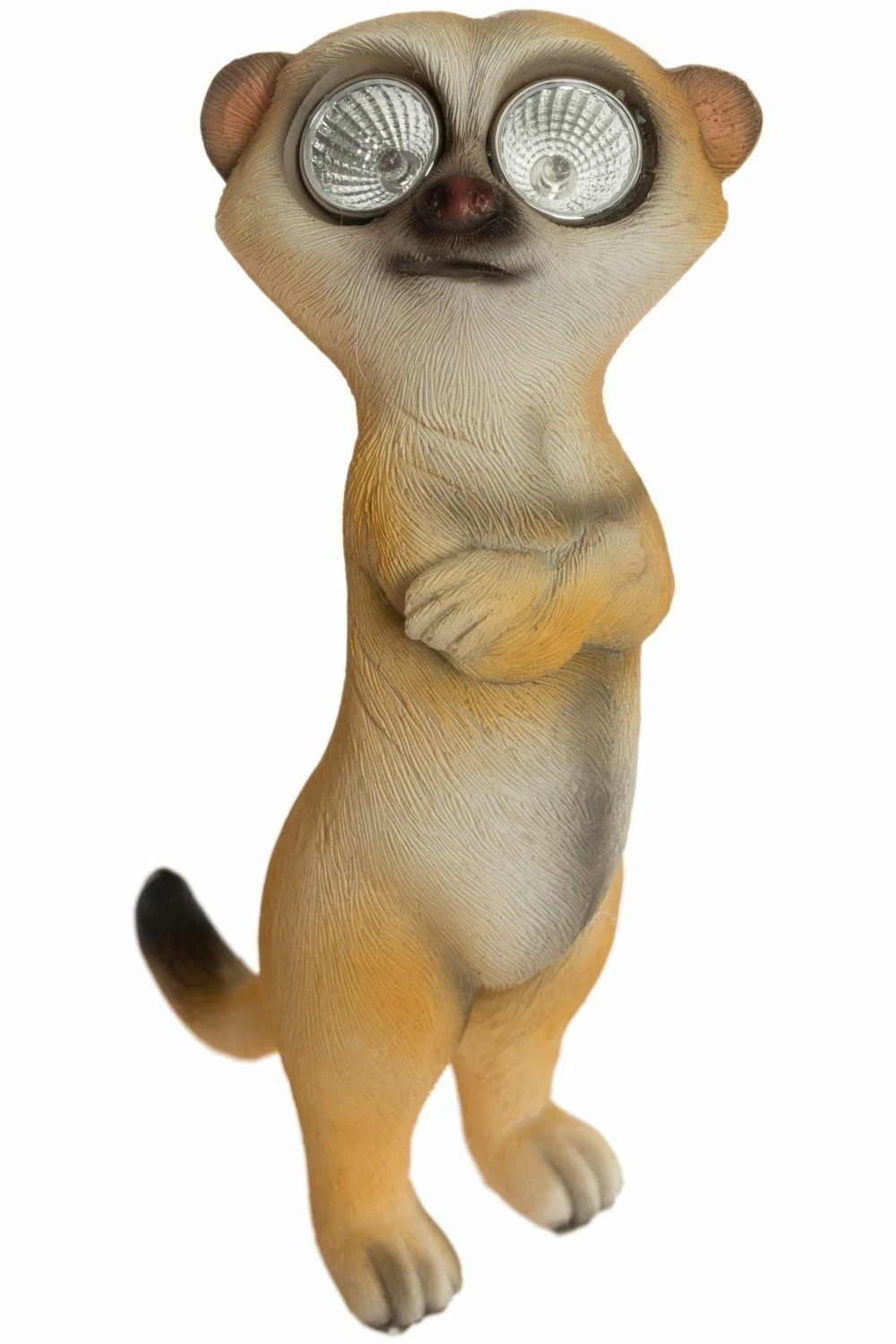 Blitzangebot 😀 Deko-Erdmännchen - braun - stehend - mit Solarlicht 👏 3 Blitzangebot 😀 Deko-Erdmännchen - braun - stehend - mit Solarlicht 👏