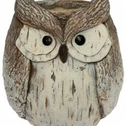 Neu 🛒 Pflanztopf - Eule - grau - Magnesia ⭐