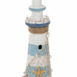 Angebote ✔️ LED-Leuchtturm - weiß-blau - 40 cm hoch 🥰