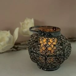 Bester Verkauf 🥰 Metalllaterne MELTEM - silberfarben - rund 😀 -Angebote Garten Store 9004123000 03 1600Wx1600H