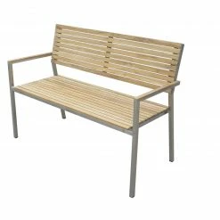 Großhandel 💯 2-Sitzer Bank DENVER - Teak massiv - 125 cm breit 😍