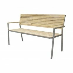 Am billigsten 😀 3-Sitzer Bank DENVER - Teak massiv - 150 cm breit 🛒