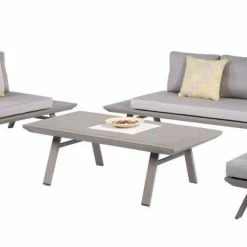 Beste Bewertungen von 👏 4-teilige Lounge-Gruppe CELIA - hellgrau-taupe 😀