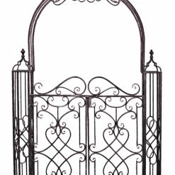 Beste Bewertungen von ✔️ Pforte mit Rosenbogen TOWADA - schwarz - 245 cm hoch 😉