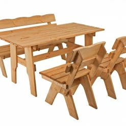 Brandneu 🎉 4-teilige Tischgruppe SCHWARZWALD - Kiefer massiv 😍