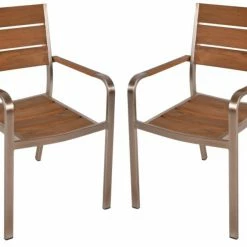 Schlussverkauf 💯 4er-Set Stapelstuhl FLORENCE - champagner - Aluminium ❤️