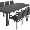 Brandneu 💯 9-teilige Tischgruppe AMIRA - anthrazit - Tisch ausziehbar 💯 -Angebote Garten Store 9004377200 1600Wx1600H