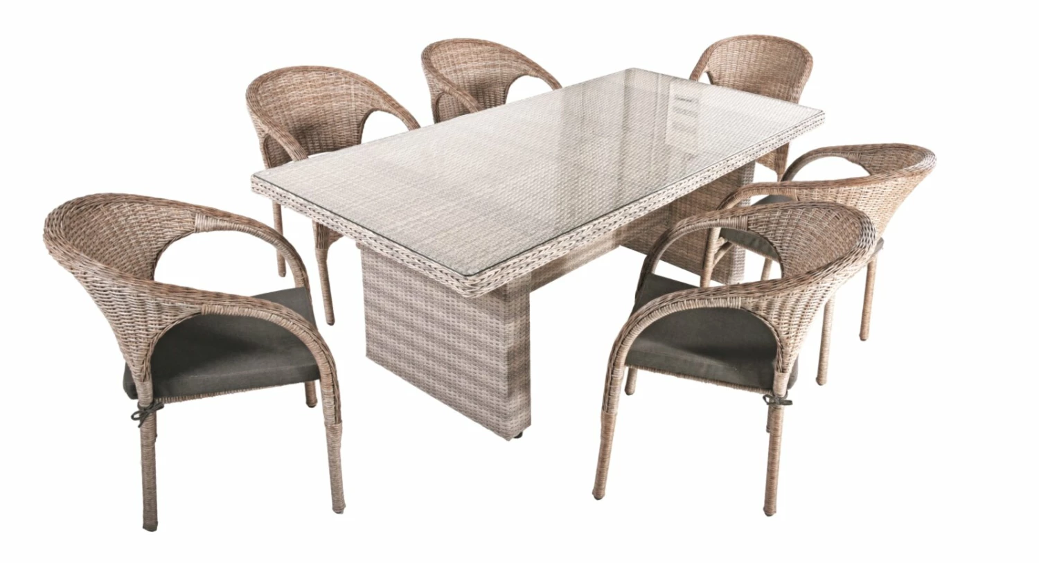 Bester Verkauf 😀 7-teilige Tischgruppe DIJON - ingwerbraun - 200x100 cm 👏 3 Bester Verkauf 😀 7-teilige Tischgruppe DIJON - ingwerbraun - 200x100 cm 👏