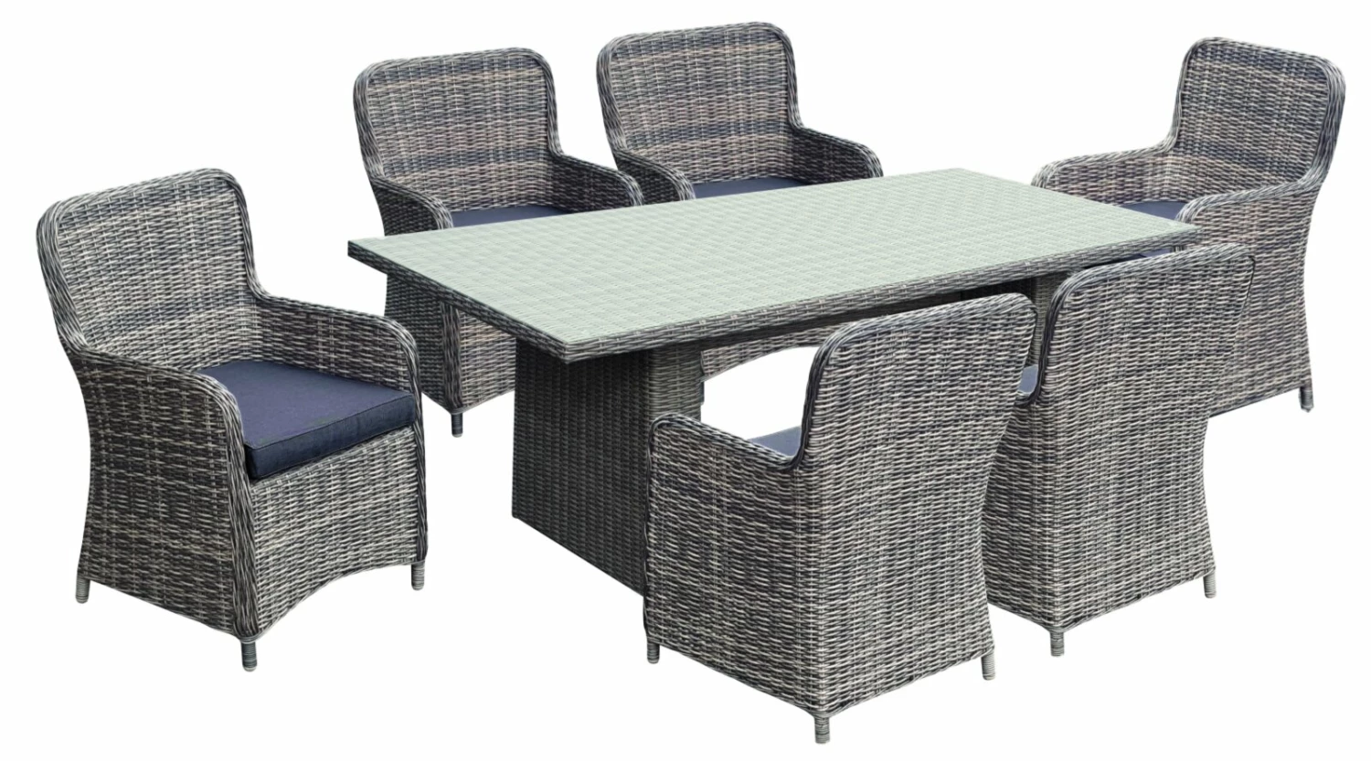 Billig 💯 7-teilige Tischgruppe BORDEAUX - nelke - 200x100 cm 🔔 3 Billig 💯 7-teilige Tischgruppe BORDEAUX - nelke - 200x100 cm 🔔