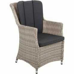 Angebote 😉 7-teilige Tischgruppe DIJON - sesamgrau - Kunststoffgeflecht ❤️ -Angebote Garten Store 9004386000 03 1600Wx1600H