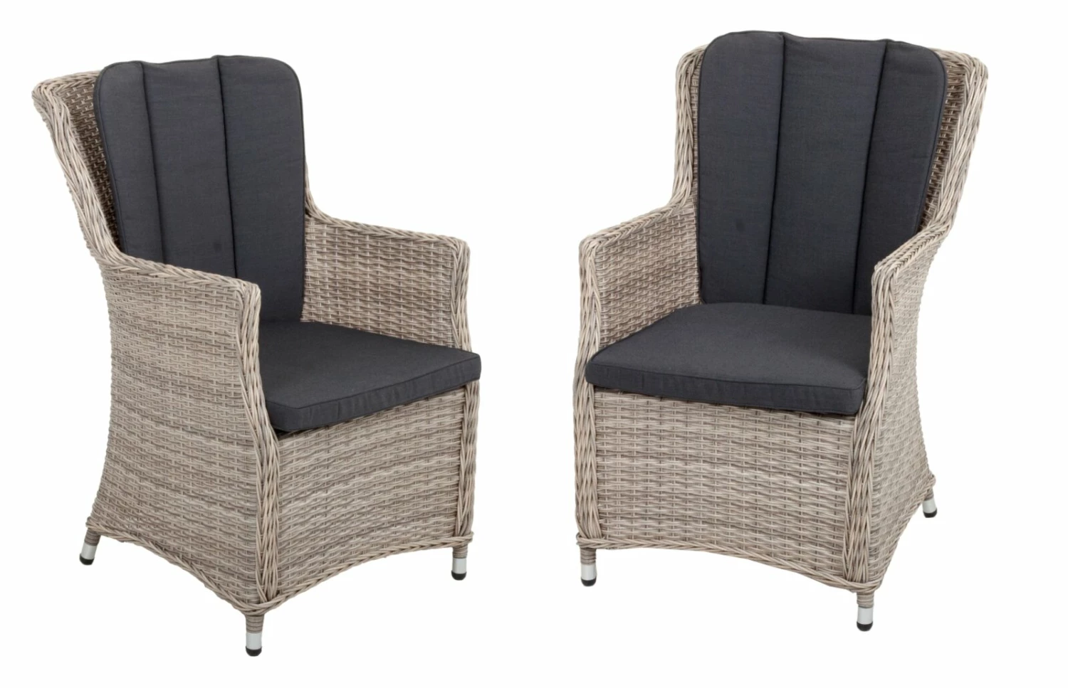 Am billigsten ❤️ 2er-Set Armsessel DIJON - sesamgrau - mit Auflagen ❤️ 3 Am billigsten ❤️ 2er-Set Armsessel DIJON - sesamgrau - mit Auflagen ❤️