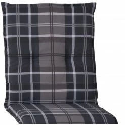 Bestes Angebot ❤️ Niedriglehnerauflage - grau - Karos - 101x50 cm 😍