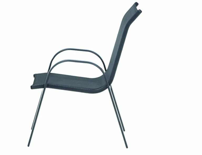 Auslauf 🧨 6er-Set Stapelsessel SATURN - anthrazit - Aluminium 🎉 5 Auslauf 🧨 6er-Set Stapelsessel SATURN - anthrazit - Aluminium 🎉 – Bild 3