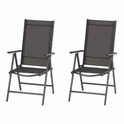 Bestes Angebot 🔥 2er-Set Klappstühle SATURN - schwarz-silber ⌛