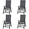 Bestpreis 😍 4er-Set Klappsessel MEDIRA - anthrazit - Aluminium 🔔 -Angebote Garten Store 9004422400 1600Wx1600H