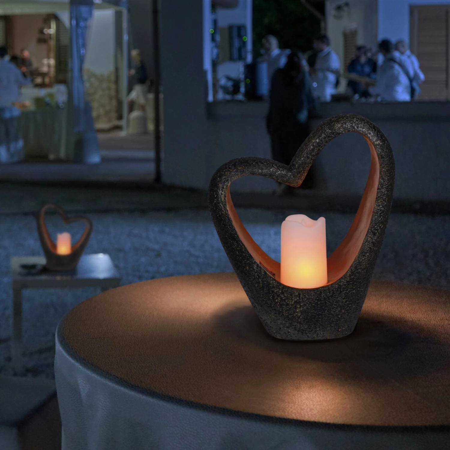 Blitzangebot 😀 LED-Solarleuchte Herz - braun - 26 cm ✨ 4 Blitzangebot 😀 LED-Solarleuchte Herz - braun - 26 cm ✨ – Bild 2