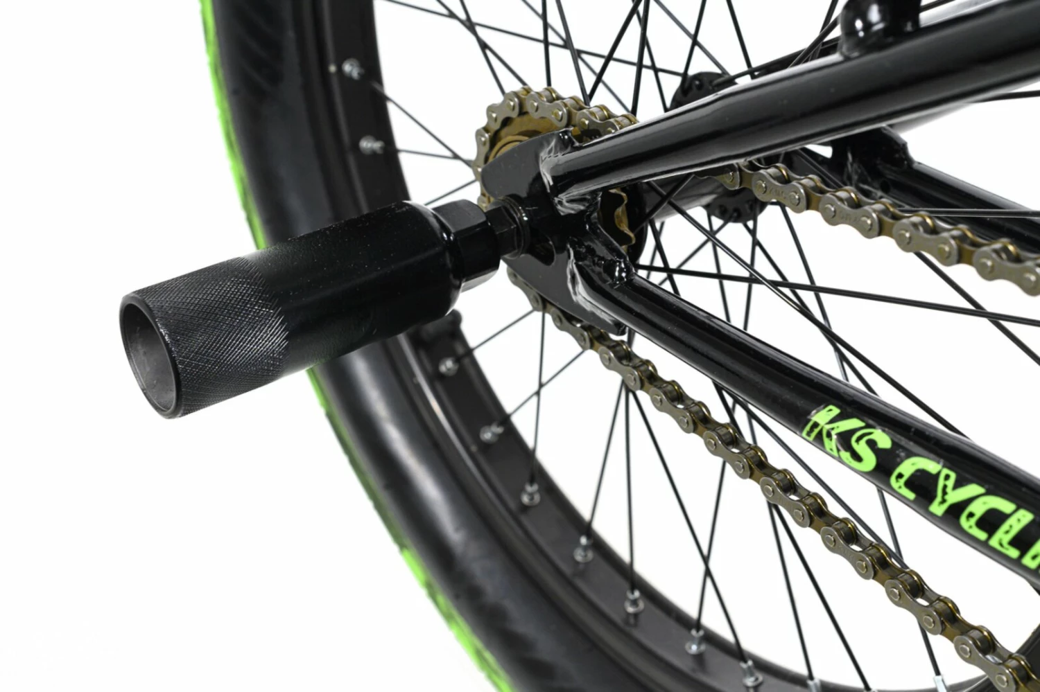 Bester Verkauf 🔥 KS Cycling BMX-Bike Freestyle FATT 20'' - schwarz-grün glänzend ✔️ 5 Bester Verkauf 🔥 KS Cycling BMX-Bike Freestyle FATT 20'' - schwarz-grün glänzend ✔️ – Bild 3