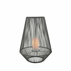 Rabatt 🔔 Solar-Tischleuchte - grau - 51cm hoch 🔔