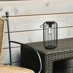 Coupon 🤩 Solar-Tischleuchte - schwarz matt - 39 cm hoch 🔥 -Angebote Garten Store 9004680600 03 1600Wx1600H