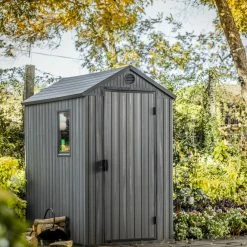 Angebote Garten Store 14 Coupon 💯 Gartenhaus - grau-anthrazit - Holzoptik - abschließbar 🥰