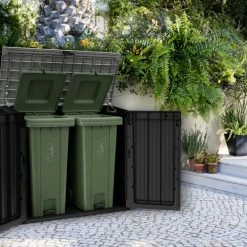 Besorgen 🎁 Universalbox für den Garten - grau-schwarz - 2x120 Liter 🎁 -Angebote Garten Store 9004826100 03 1600Wx1600H