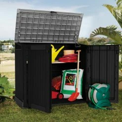 Besorgen 🎁 Universalbox für den Garten - grau-schwarz - 2x120 Liter 🎁 -Angebote Garten Store 9004826100 04 1600Wx1600H