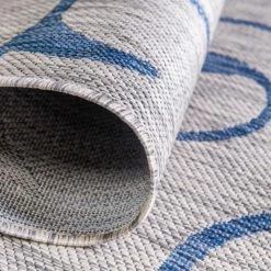 Auslauf ❤️ In-/Outdoorteppich OUTDOOR BEAUTIES - hellgrau - Ø 122 cm ✔️ -Angebote Garten Store 9004897800 04 1600Wx1600H