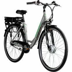 Billig 💯 Zündapp Elektro Hollandrad Z502 - grau-grün - 28" 🎉