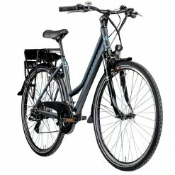 Budget ❤️ Zündapp Elektro Trekking-Damenrad GREEN 7.7 - grau - 48 cm Rahmenhöhe ✔️