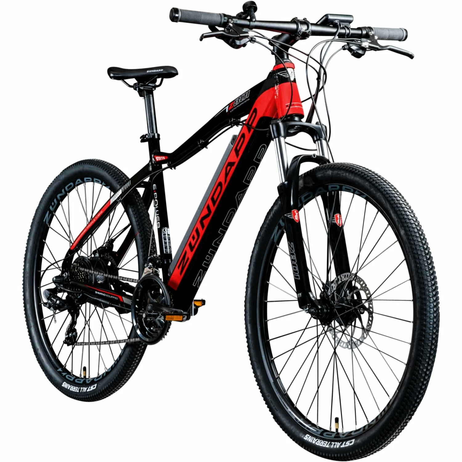 Blitzangebot 🤩 Zündapp Elektro Mountainbike Z801 - schwarz-rot - 48 cm 🛒 3 Blitzangebot 🤩 Zündapp Elektro Mountainbike Z801 - schwarz-rot - 48 cm 🛒
