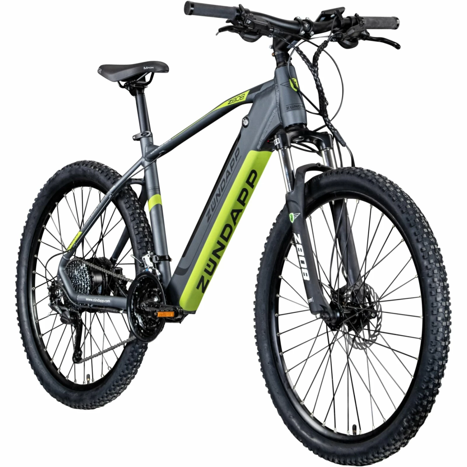 Schlussverkauf 🌟 Zündapp Elektro Mountainbike Z808 - grau-grün - 48 cm 👏 3 Schlussverkauf 🌟 Zündapp Elektro Mountainbike Z808 - grau-grün - 48 cm 👏