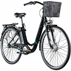 Bestes Angebot 🔥 Zündapp Elektro Damenrad Z510 - schwarz-türkis - 48 cm Rahmenhöhe 🧨
