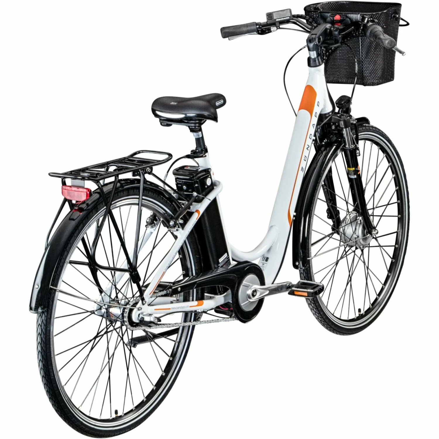 Billig 💯 Zündapp Elektro Damenrad Z510 - weiß-orange - 48 cm Rahmenhöhe 😉 5 Billig 💯 Zündapp Elektro Damenrad Z510 - weiß-orange - 48 cm Rahmenhöhe 😉 – Bild 3